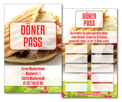 Döner-Bonuskarten