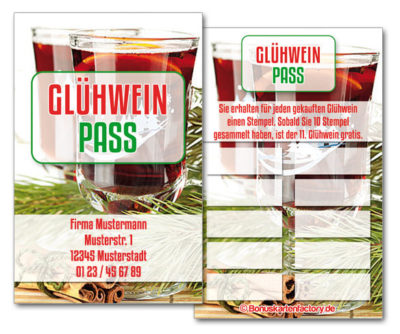 Glühwein-Bonuskarten