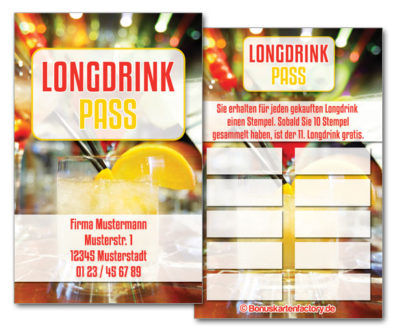 Longdrink-Bonuskarten